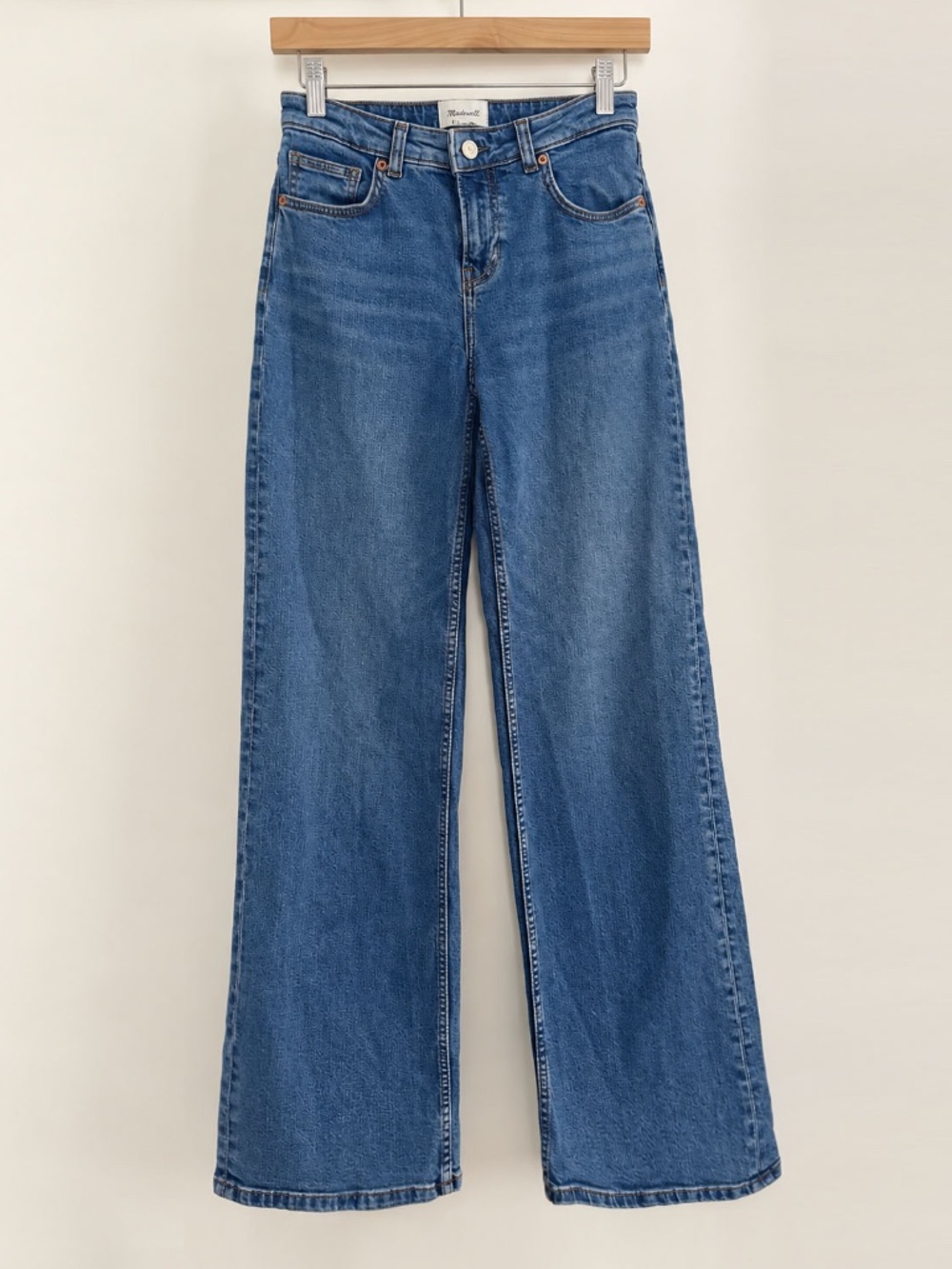 Reformation Greta Super Stretch Low-Rise Wide-Leg Jeans Williamette Size 25L